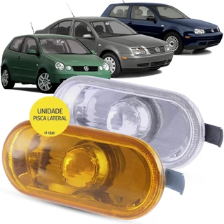 Lanterna Pisca Seta Lateral Volkswagen Polo 2000 2001 2002 2003 2004 2005 2006 2007 2008 Golf Bora 1998 1999 2000 2001 2002 2003 2004 2005 2006 Passat 1998 1999 2000 2001 2002 2003 2004