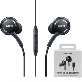 Fone De Ouvido Estéreo Akg Usb-c Preto Cor Preto