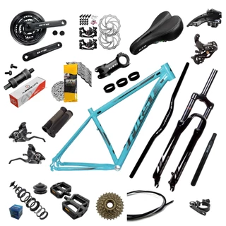 Kit Bicicleta aro 29 Quadro Alumínio Montagem 21v Feminino