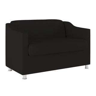 Sofá Namoradeira 2 Lugares Tilla Sala de Espera Suede