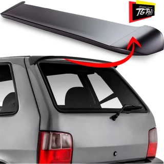 Aerofólio Tg Flex Uno 85 a 10 2p e 4p Preto sem Leds