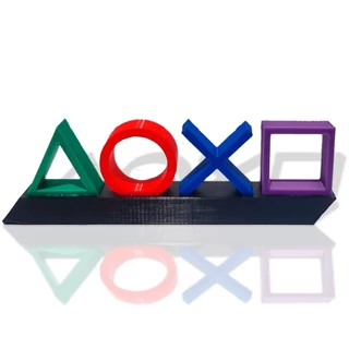 Logo Playstation Decoração Geek