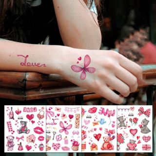 Adesivo De Tatuagem , 1 Folha Coração & Fogo Tatuagens Temporárias Para  Mulheres , Adesivos De Tatuagem Adultos , Realista Tatuagem Coração & Fogo  