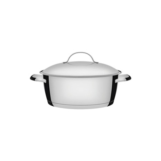 Caçarola Panela Rasa Tramontina Allegra em Aço Inox com Fundo Triplo 22 cm 3,3 L - Casa dos Fogões