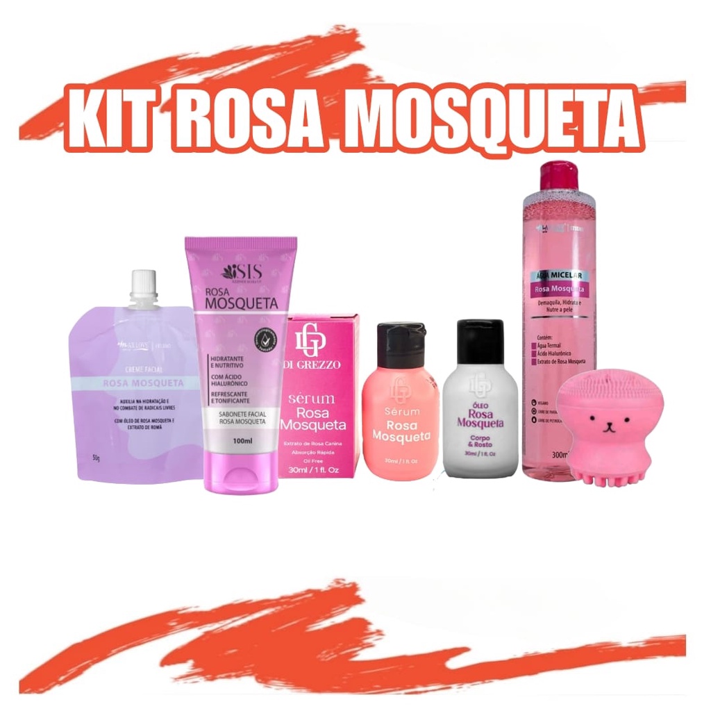 Kit Skin Care Rosa Mosqueta- Redutor de Manchas | Shopee Brasil