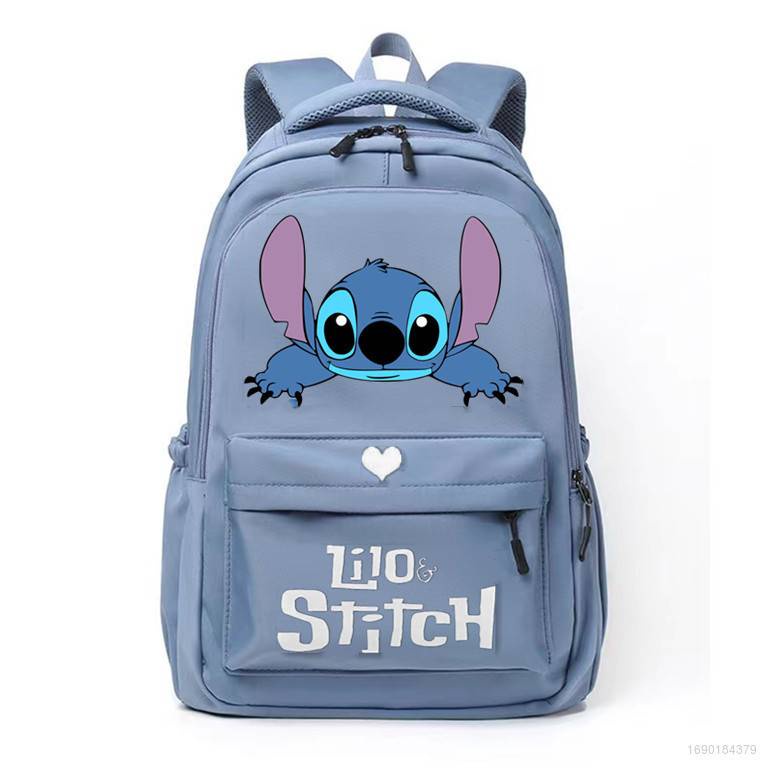 Mochila Stitch Para Mulheres Homens Grandes Capacidade Estudantes De Bolsas De Moda Respiráveis Femininas Multiuso