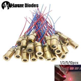 SUEBR 1/3/5/10pcs Diodos Laser Mini Red Sight 5 Milhões De Watts Módulo De Diodo De Ponto