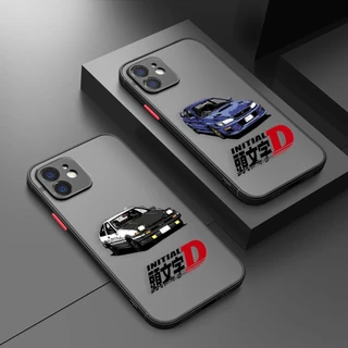 Anime Inicial D Esportivo Carro De Corrida Matte Capa De Telefone Celular Para Apple iPhone 15 14 11 12 13 Pro Mini XS X Max XR 7 8 6 6S Plus SE 2020 2022
