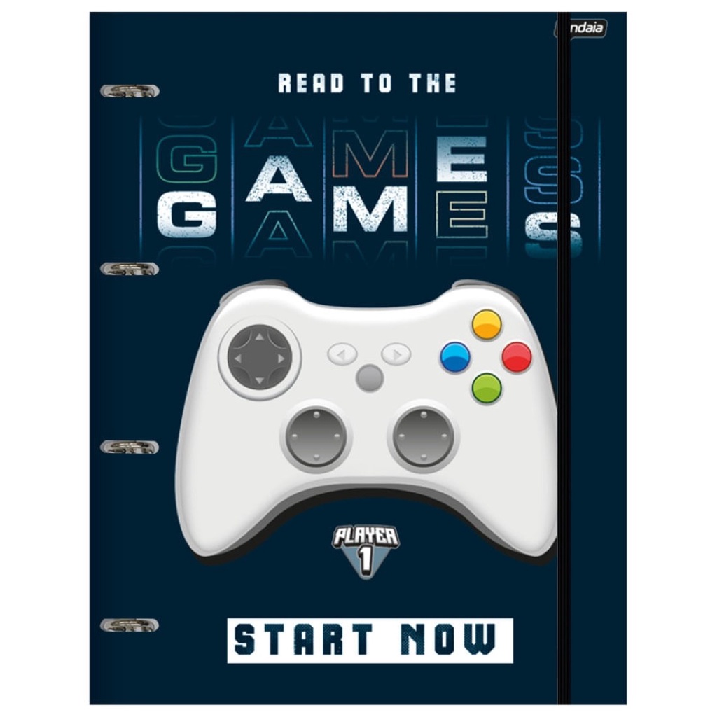 Fichário Universitário 4 Argolas Player 1 Jandaia