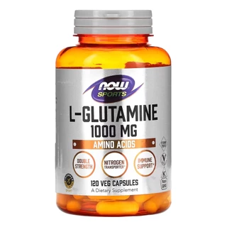 L-Glutamina 1000mg Now Foods Sports 120 Caps Importado