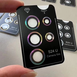 Câmera De Vidro HD Para Samsung Galaxy S24 Ultra S24U Cerâmica Anti-Riscos S24 S24Plus Filme Protetor De Lente