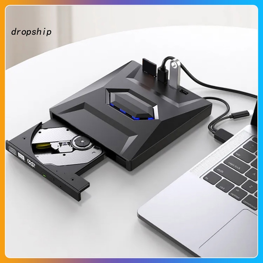 External Optical Drive Dvd Portable Type-c Usb 3.0 Rw Vcd Burner Writer ...