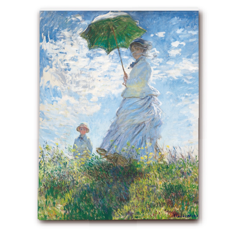 Quadro decorativo grande. Cloude monet: O passeio.