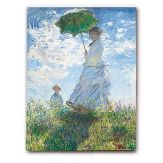 Quadro decorativo grande. Cloude monet: O passeio.