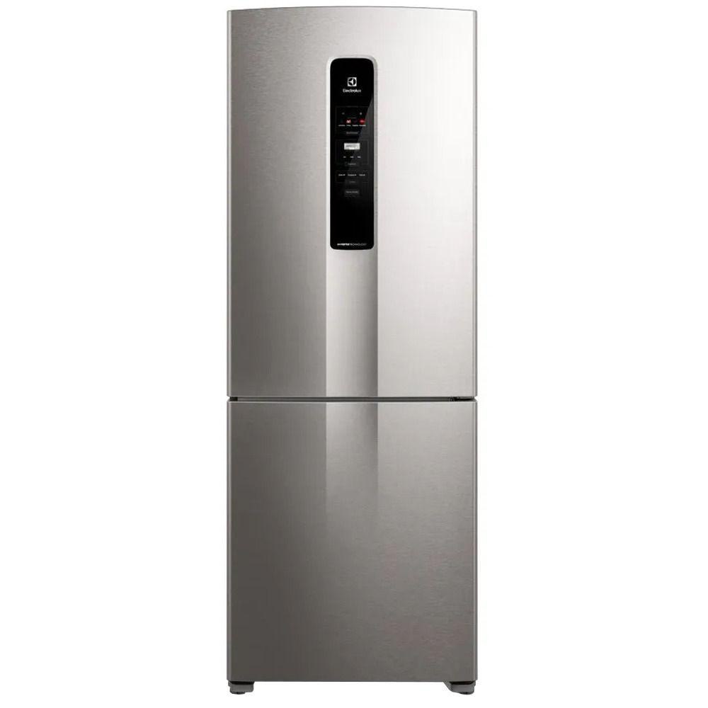 Refrigerador / Geladeira Electrolux IB7S Inverter 490L Frost Free Bottom Inox 2 Portas