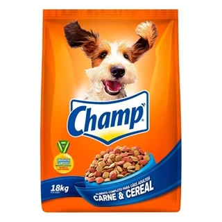 Ração Champ para Cães Adultos Carne e Cereais 18kg em Oferta na Shopee