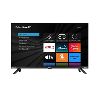 Smart TV 32" Philco LED Borda Infinita Roku Tv Dolby Áudio 60Hz