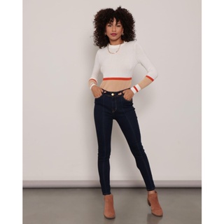 Calça Jeans Feminina Cigarrete Azul