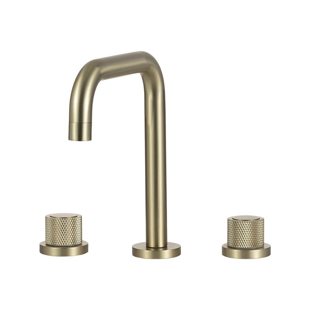 Torneira Para Banheiro Misturador Duplo Comando Grajaú Pingoo - Dourado
