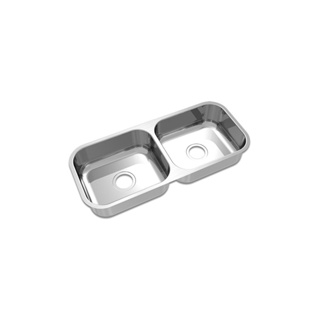 Cuba dupla de inox retangular 17x34x82cm Extra 0.6 Mekal