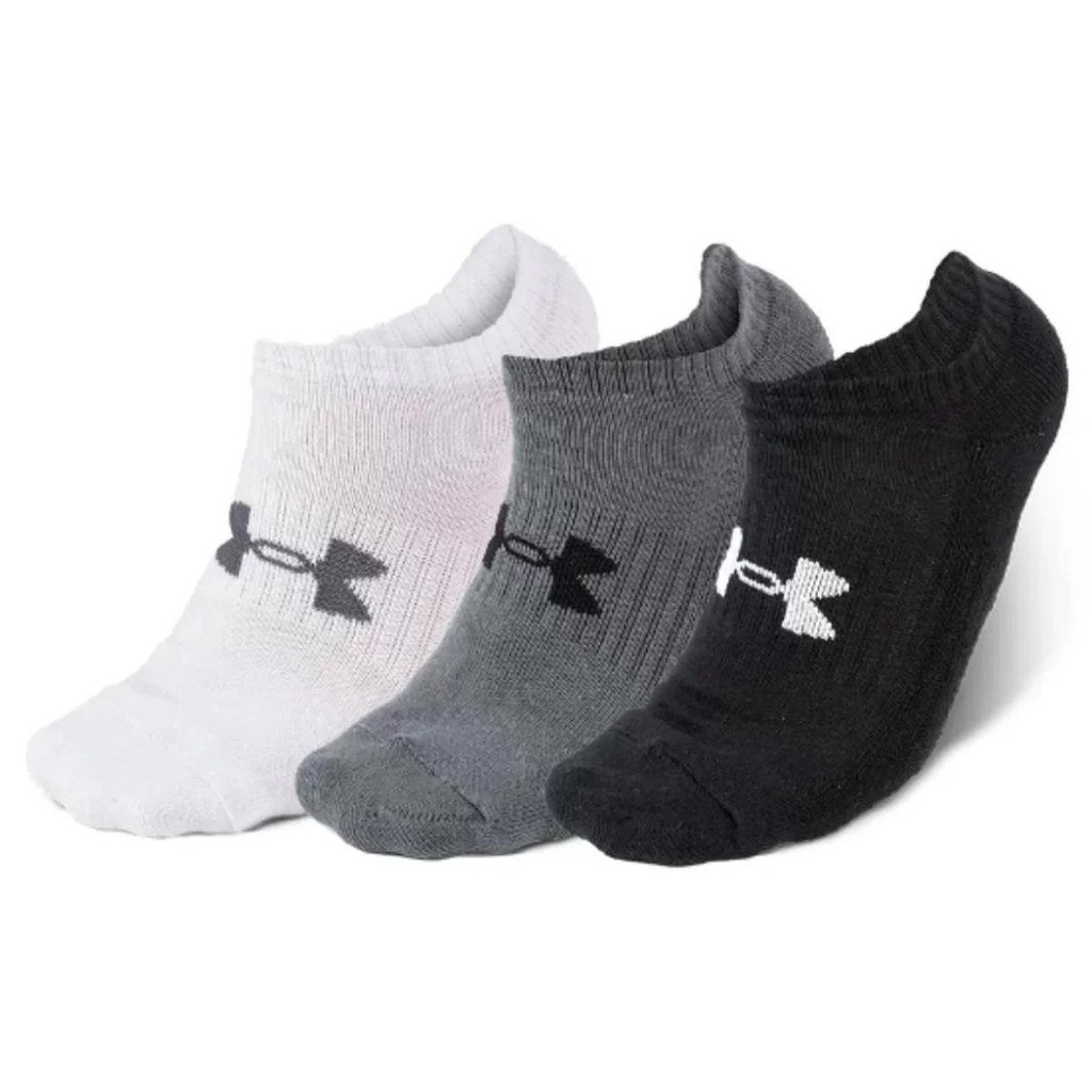 Meia Unissex Under Armour Heatgear Cano alto - Pacote com 3 pares em  Promoção na Shopee Brasil 2024