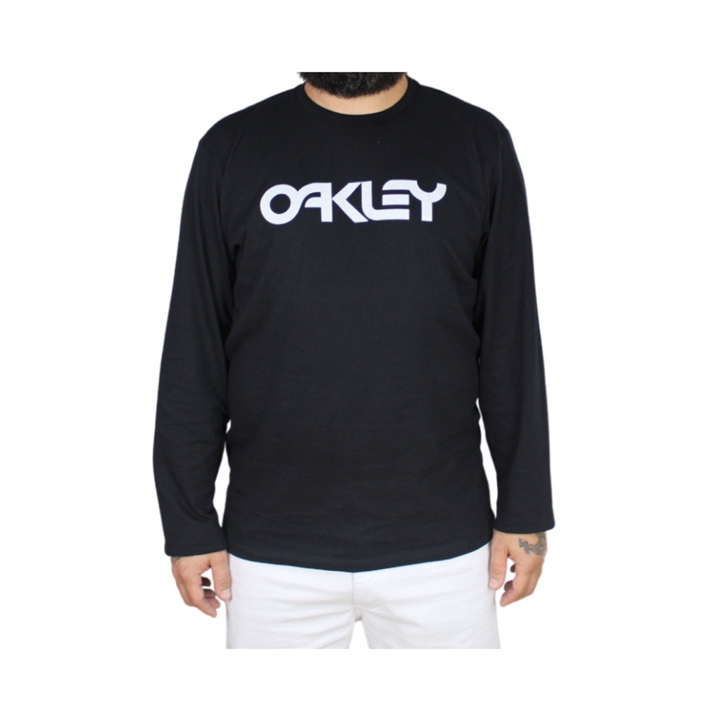 Camiseta Oakley O-Bark SS Tee Manga Curta - Jet Black