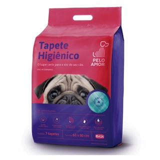 Tapete Higiênico para Cães Pelo Amor 60x80cm 7 unidades