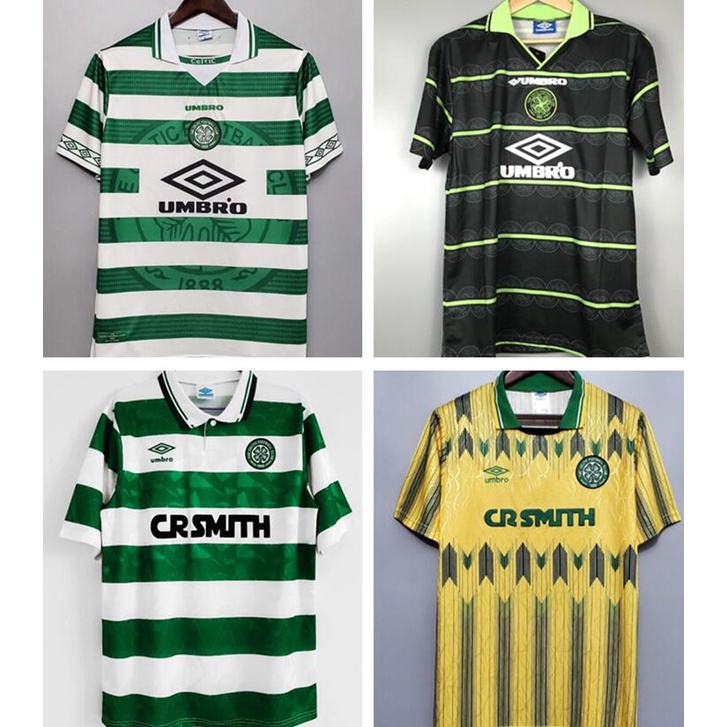 98 99 99 Celtic Home Camisa De Futebol Retro 89 91 92-93 Casa Longe