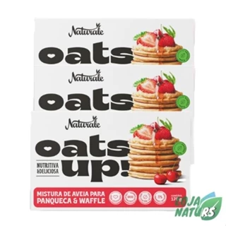 KIT 3 Mistura de Aveia para Panqueca e Waffle Zero Colesterol 170g - Oats Up - Naturale
