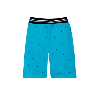 Bermuda Masculina Infantil Malha Happines Polo Wear Azul Claro