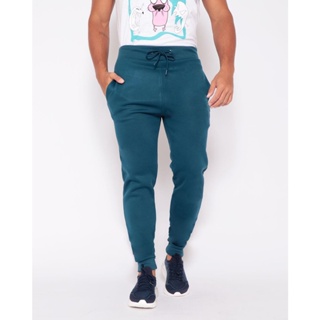 Calça Moletom Masculina Jogger Lisa Azul