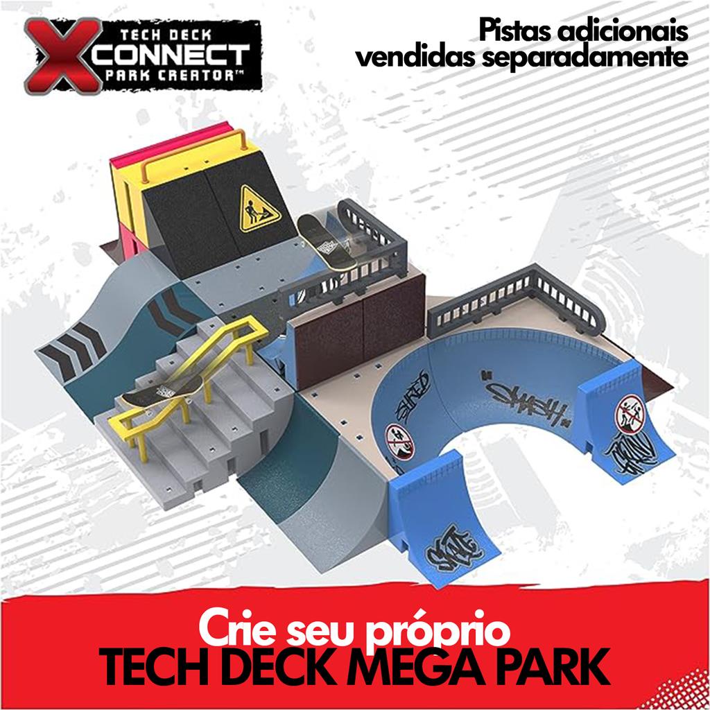 Pista De Skate De Dedo Tech Deck Customizavel Mega Parque Rampa ...