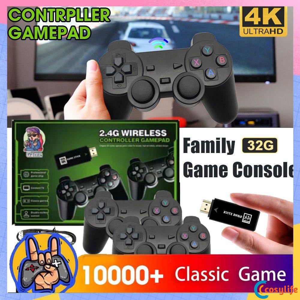 Console Game Stick Lite 3500 M8 HDMI 4K com 2 Controles Wireless 3500 Jogos  - Unica Online