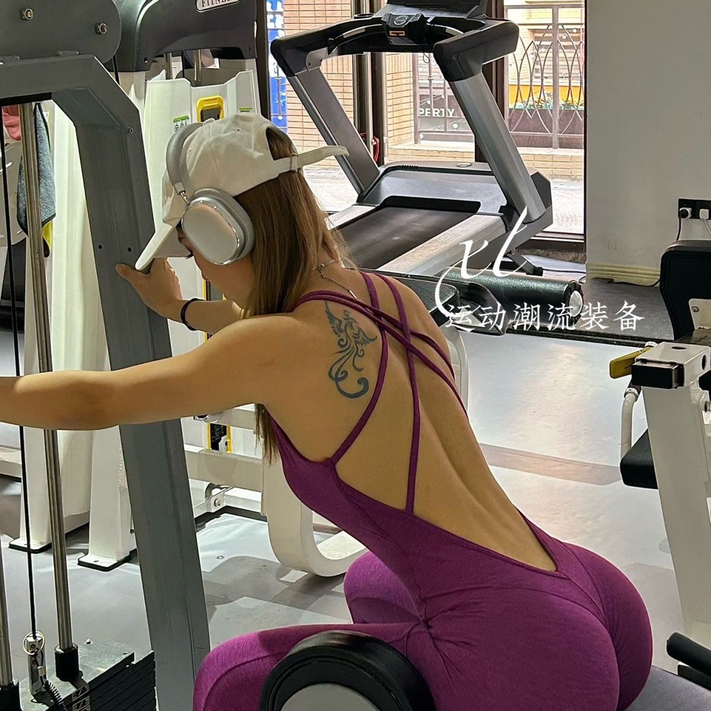 Pêssego bebê europeu Americano Hip Lift Secagem Rápida Skinny Running Sports Calças de Pêssego Hip Pants Sem Embaraço Linha Fitness Jumpsuit