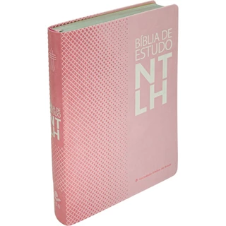 Bíblia de Estudo NTLH | Capa Luxo | Nova Tradução na Linguagem de Hoje | Rosa em Oferta na Shopee