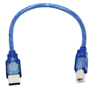 Cabo Usb B (30cm) Para Uno R3 ou Mega Conexão Arduino Automação Prototipação