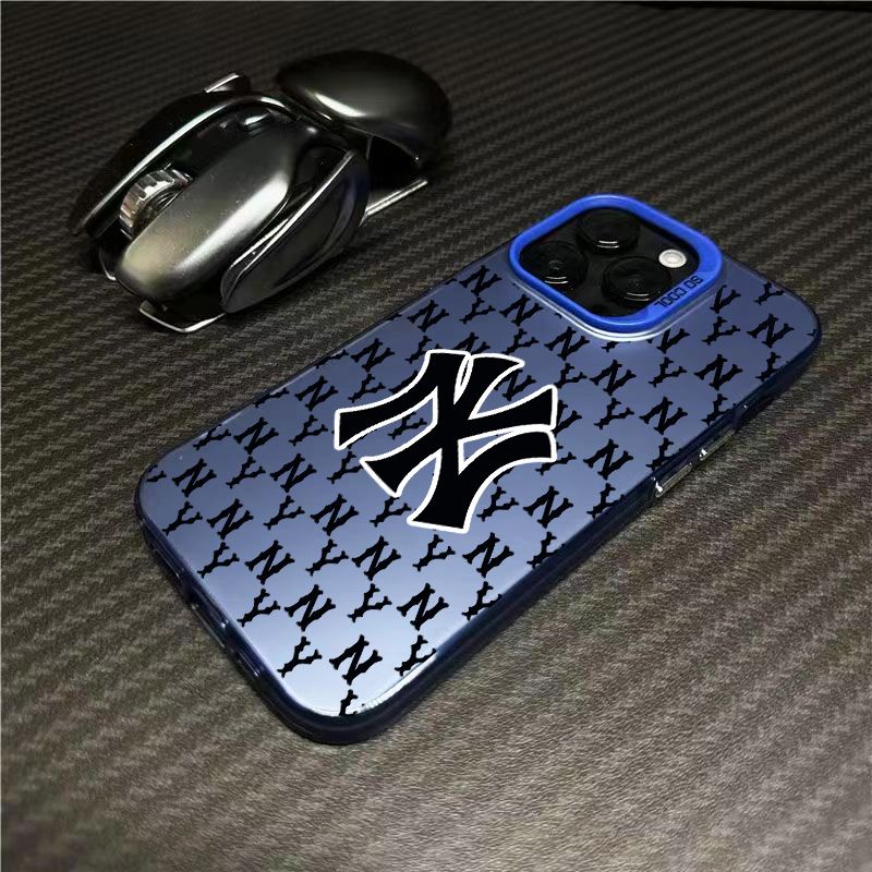 Marca Da Moda NY Phone Case IPhone15 14 11 13 12 Pro Max Plus X XR XSMAX Botões Galvanizados À Prova De Choque Capa Móvel Anti-Queda