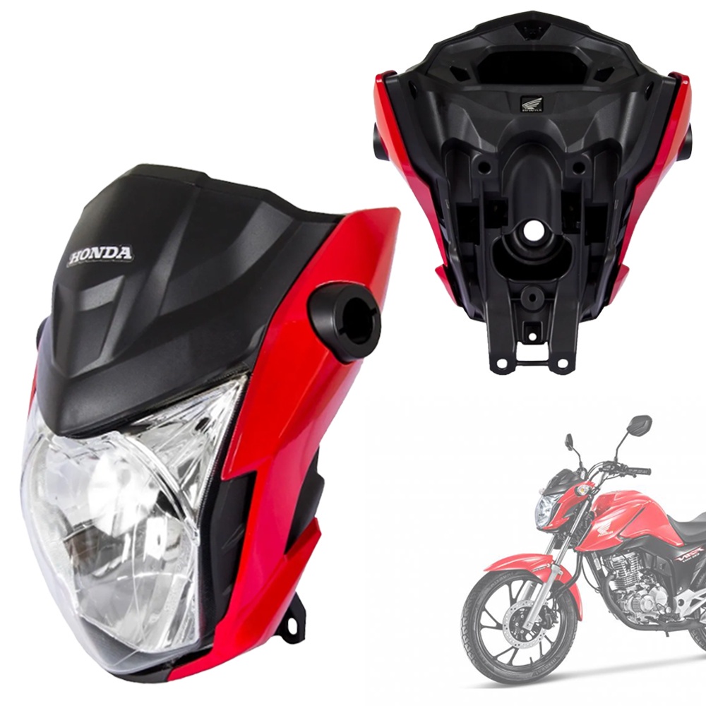Frente Farol Completo e Suporte do Painel Aranha Fan 160 Ano 2022 2023 ...