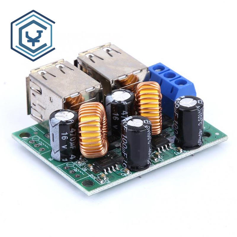 Convertitore DC A USB 5V 40V Modulo Convertitore Alimentazione 4 Porte USB - Da 12V/24V/40V DC A 5V 5A, Step Down Modulo Step Down - Foto 7