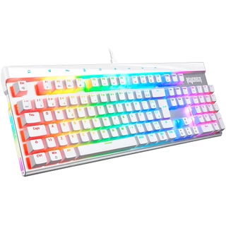 Teclado Gamer Revenger Switch Blue QWERTY Mecânico Luz RGB