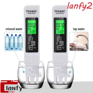 LANFY EC Meter , Caneta Testadora De Detecção De Água Pura Temperatura , Multifuncional Pureza Da Digital 0-9990ppm Medidor De Qualidade Doméstica