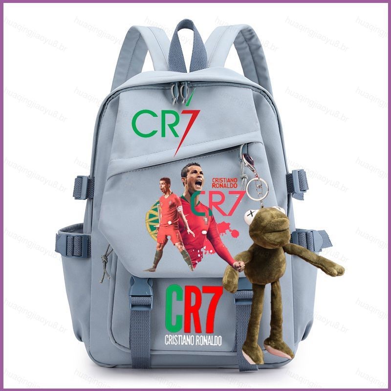 Mochila Ha7 Cristiano Ronaldo Para Homens , Estudantes , Escola ...