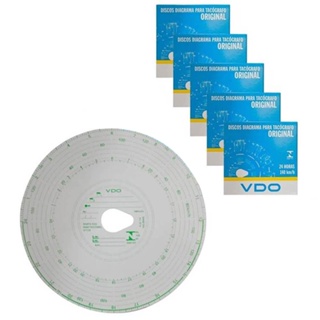 Kit 5 Caixas Disco Diagrama Tacógrafo Diário 180Km 24h Vdo