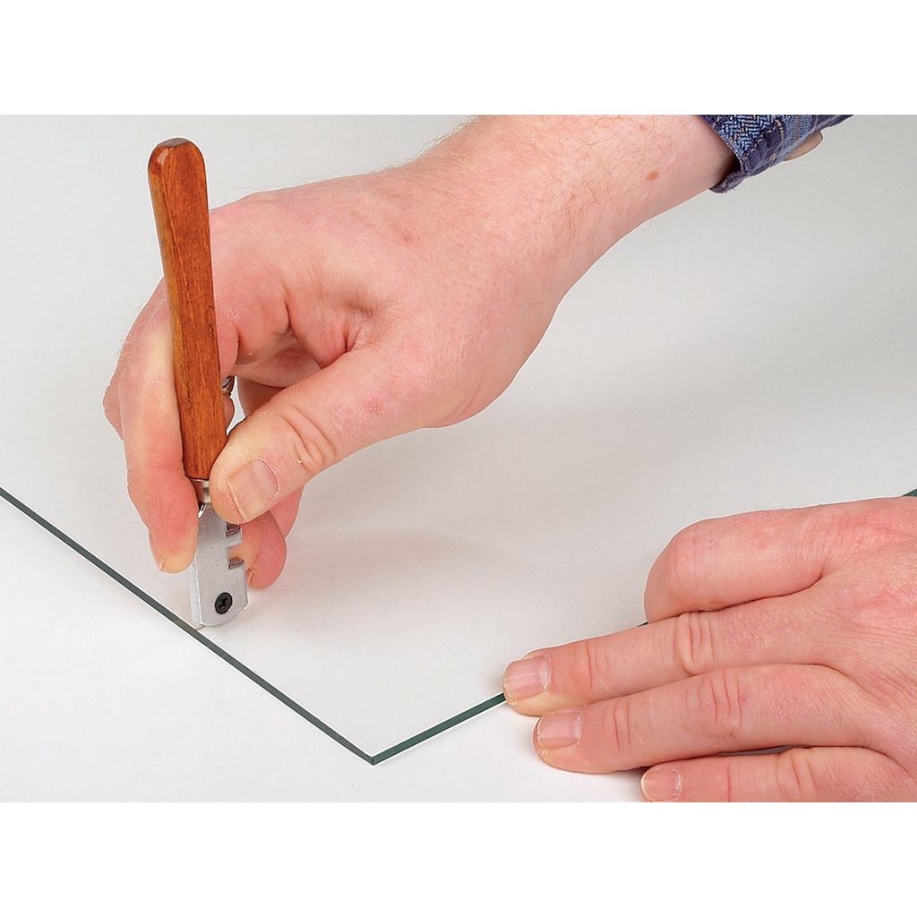 CORTADOR DE VIDRO (6 RODAS) CABO DE MADEIRA SPARTA