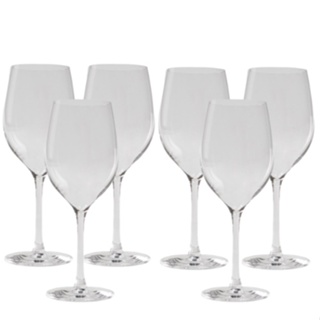 6 Taças de vinho e água nude 345ml a mais resistente comercializada Material: Vidro Cristal (cristal ecológico livre de chumbo e bário) PASABAHCE