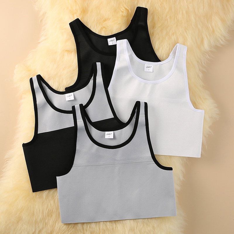 Soutien De Atadura Completa Com Pullover Binder Breathable Plus Tamanho Tomboy Sportswear Mulher Meio Sando