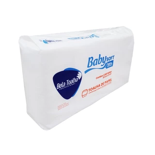 Papel Toalha Interfolha 2 Dobras Folha Simples 20x21 Laranja 100% 1.000 folhas Baby
