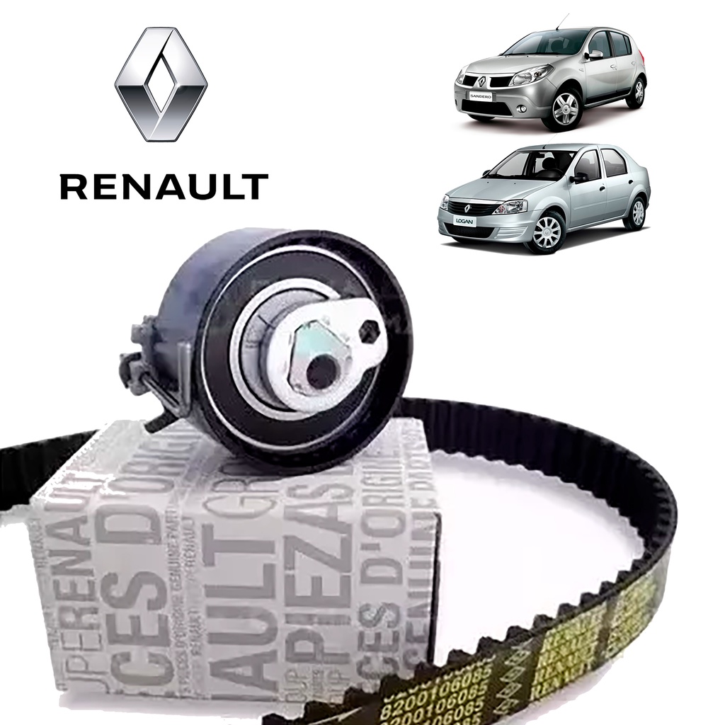 KIT CORREIA DENTADA 1.0 16V D4D RENAULT CLIO LOGAN SANDERO 7701476745 ...