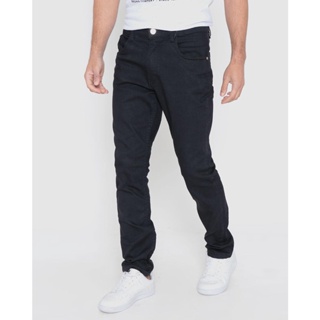 Calça Jeans Slim Masculina Preta Escuro