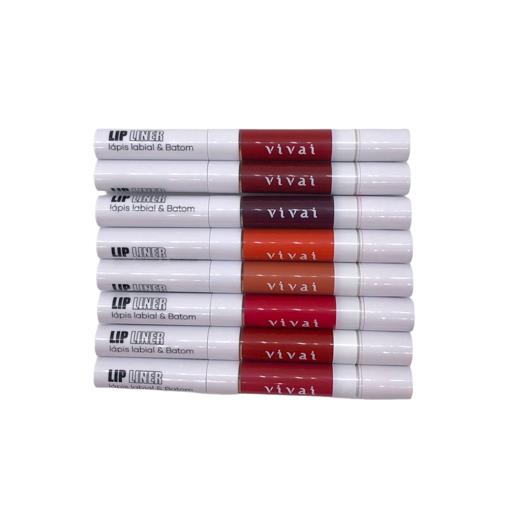 Lip Liner Lápis Labial e Batom Vivai | Shopee Brasil